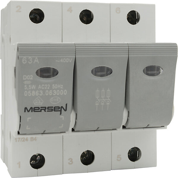 Mersen Lasttrennschalter NEOZED D02 63A/230/400V 3-p 05863.063000